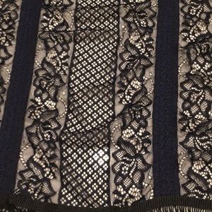 Lularoe Monroe Navy/Black Lace NWT